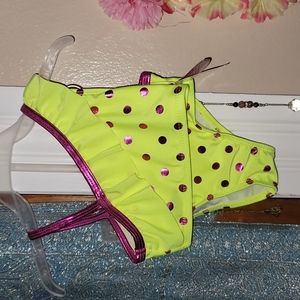 BNWT Kidgets yellow polka-dot 2pc baby girls 18 months swimset